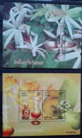 India 2019, Indian Perfumes, Two MNH Unusual S/S - Unused Stamps