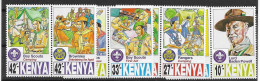 Kenya Set Mnh ** 1997 Scouts Set (4 Pairs) - Kenya (1963-...)