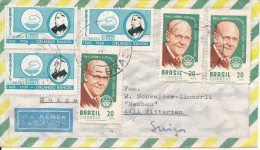 Brazil Air Mail Cover Sent To Switzerland - Poste Aérienne