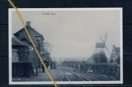 PHOTO ADEGEM MALDEGEM OOST VLAANDEREN STATION Molen REPRO - Maldegem