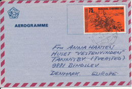 Indonesia Aerogramme Sent To Denmark 3-2-1977 - Indonésie