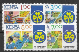 Kenya Mnh ** 1985 Scouts Set 15 Euros - Kenya (1963-...)