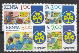 Kenya Mnh ** 1985 Scouts Set 15 Euros - Kenia (1963-...)