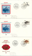 Denmark FDC Complete Set WWF Rare Danish Animals + Cat 23-10-1975 On 5 Covers With Cachet And PANDA In The Postmark - FDC