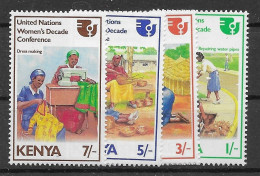 Kenya Mnh ** 1985 Women Year Set 7 Euros - Kenya (1963-...)