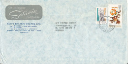 Portugal Air Mail Cover Sent To Denmark 24-5-1988 - Brieven En Documenten