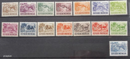 Indonesia 1956 And 1958, Fauna, MNH Stamps Set - Indonésie