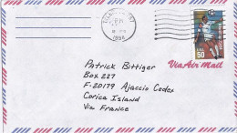 USA N° S/L.DE TYLER/12.8.94 POUR LA FRANCE - Covers & Documents