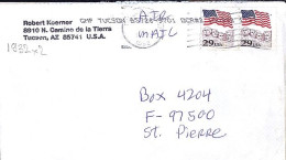 USA N° 1932x2 S/L.DE TUCSON/1992 POUR ST PIERRE ET MIQUELON - Covers & Documents