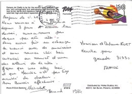 USA N° PA101 S/CP.DE SAN FRANCISCO/1984 POUR LA FRANCE - Storia Postale