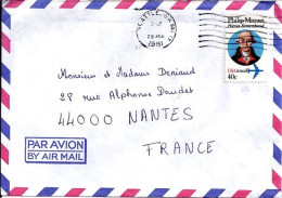 USA N° PA92 S/L.DE SEATTLE/1981 POUR LA FRANCE - Covers & Documents