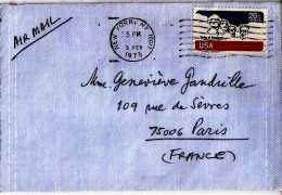 USA N° PA81 S/L.DE NY/3.2.75 POUR LA FRANCE - Covers & Documents