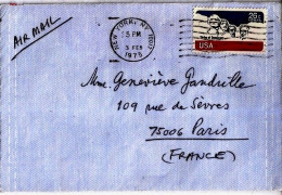 USA N° PA81 S/L.DE NY/3.2.75 POUR LA FRANCE - Storia Postale
