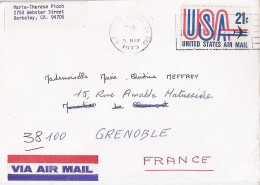 USA N° PA72 S/L.DE BERKELEY/5.5.73 POUR LA FRANCE - Cartas & Documentos