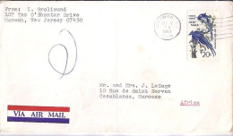 USA N° PA67 S/L.DE MAHWAH/12.12.67 POUR LE MAROC - Storia Postale