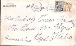 USA N° PA58 S/L.DE 1962 POUR L’ITALIE - Cartas & Documentos
