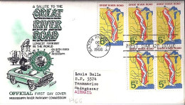 USA N° 812x5 S/L.DE BATON ROUGE/21.10.66 POUR MADAGASCAR - Cartas & Documentos