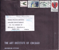 USA N° 810/811/814/793 S/L.DE CHICAGO/12.12.66 POUR LA FRANCE - Cartas & Documentos