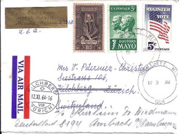 USA N° 765/766/767 S/L.DE MILWAUKEE/9.11.64 POUR LA SUISSE - Cartas & Documentos