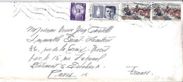 USA N° 758x2/762/581 S/L.DE WASHINGTON/21.6.65 POUR LA FRANCE - Storia Postale