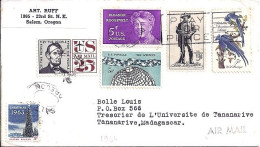 USA N° 757/756/751/752/755/PA60 S/L.DE SALEM/1964 POUR MADAGASCAR - Lettres & Documents