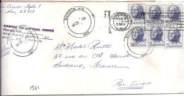 USA N° 741 X 6 S/L.DE MADISON/25.3.64 POUR LA FRANCE - Brieven En Documenten