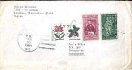 USA N° 633/636/771/772 S/L.DE KENOSHA/23.11.64 POUR MADAGASCAR - Covers & Documents