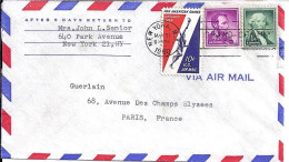 USA N° PA54/587/589 S/L.DE NY/31.5.60 POUR LA FRANCE - Cartas & Documentos