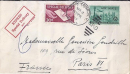 USA N° PA 37 + COMPL.S/L.DE NY/2.5.58 POUR LA FRANCE - Briefe U. Dokumente