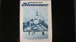 Newspaper Priloga Ilustrirani Slovenec, Otocic Na Blejskem Jezeru V Zimskem Snegu - Slav Languages