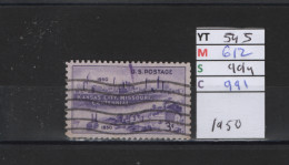 PRIX FIXE Obl 545 YT 612 MIC 994 SCO 991 GIB Kansas City Missouri 1950 Etats Unis 58A/05 - Used Stamps