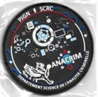 Ecusson GENDARMERIE NATIONALE ANACRIM DAPARTEMENT SCIENCE DE L ANALYSE CRIMINELLE - Police & Gendarmerie