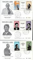 CAMEROUN A 122/127 Fdc, Mahatma Gandhi, Martin Luther King, JFK, Bob Kennedy, Apôtres De La Paix - Mahatma Gandhi