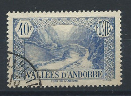 Andorre N°33 Obl (FU) 1932/33 - Pont De Saint - Antoine - Gebruikt