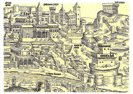 VATICANO - 1982 Vedute Incisioni (S.Pietro E Palazzo Vaticano) Su Cartolina Postale CP £.300 Con Annullo Fdc - 1440 - Cristianismo