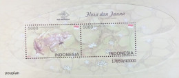 Indonesia 2011, Flora And Fauna - Frog, MNH Unusual S/S - Indonésie