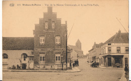 WOLUWE ST.PIERRE   VUE DE LA MAISON COMMUNALE , ET LA RUE FELI POELS       2 SCANS - St-Pieters-Woluwe - Woluwe-St-Pierre