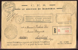 Cote Des Somalis - Lettre - CFS - Au Service Du Maréchal Pétain - Journée Du Timbres 15 MARS 42 - Cartas & Documentos