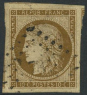 Obl. N°10c Bistre Très Grandes Marges, Pièce De Luxe - TB - 1849-1850 Ceres