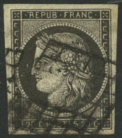 Obl. N°11 1c Olive, Paire - TB - 1853-1860 Napoléon III