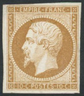 ** N°13A 10c Bistre, Type I - TB - 1853-1860 Napoleone III