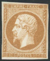 ** N°13A 10c Bistre, Type I - TB - 1853-1860 Napoleone III