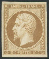 ** N°13B 10c Brun Clair, Type II - TB - 1853-1860 Napoléon III