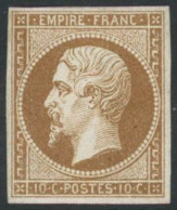 ** N°13B 10c Brun Clair, Type II - TB - 1853-1860 Napoleon III