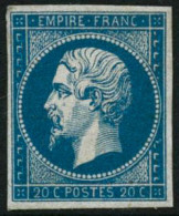 ** N°14A 20c Bleu, Type I - TB - 1853-1860 Napoléon III