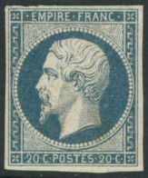 ** N°14Af 20c Bleu Laiteux - TB - 1853-1860 Napoleon III