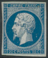 ** N°14B 20c Bleu, Type II - TB - 1853-1860 Napoléon III