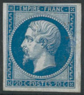 ** N°14B 20c Bleu, Type II - TB - 1853-1860 Napoléon III.