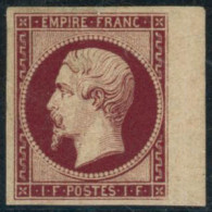 ** N°18g 1F Velours, Pièce D'exposition Fraicheur Postale, Très RARE - TB - 1853-1860 Napoleone III