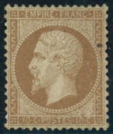 ** N°21 10c Bistre, Pièce De Luxe - TB - 1862 Napoléon III